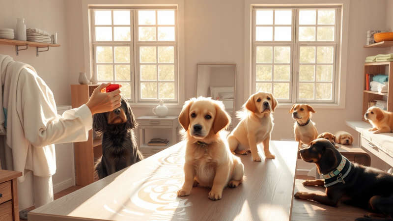 Peluquería canina serena y profesional