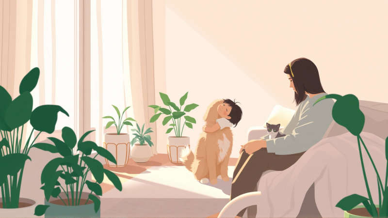 Paz y armonía en un hogar cálido